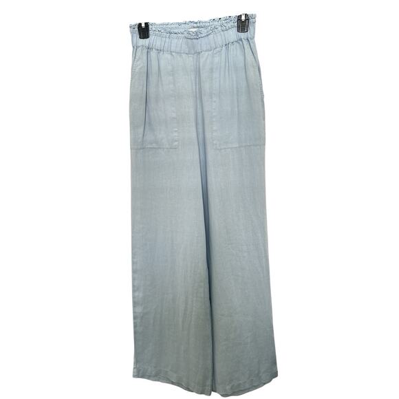 Michael Stars Women's Blue 100% Linen Pant Size S - Picture 1 of 9